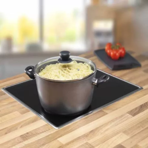 Olla de Aluminio con Tapa de Vidrio Stoneline de 28 Centimetros STONELINE 7195