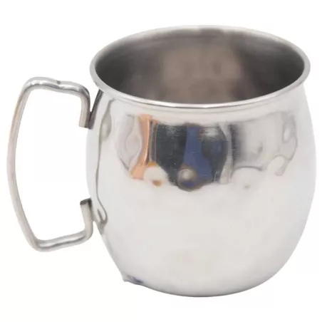 Jarra Moscow Mule Martillada Cobre Plateada  20 Onzas. KING METAL MMSH20