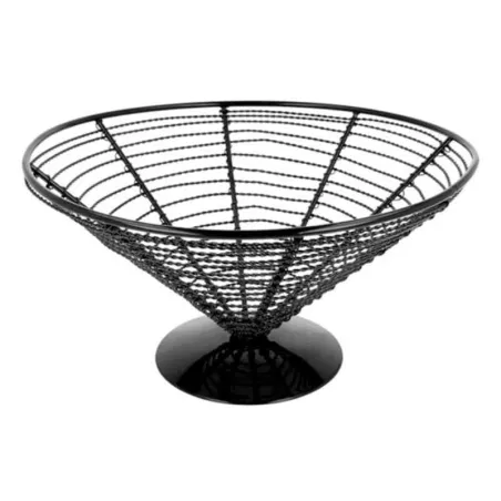 Canasta Conica de Alambre de Color Negro de 5 x 7 Pulgadas KING METAL BSK115