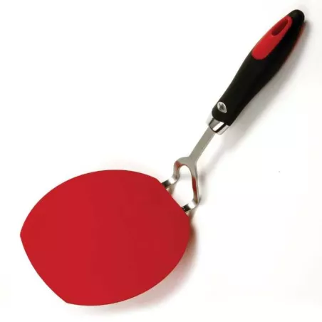 Espatula Volteable De Nylon con Acero Inoxidable, Color Rojo, 13.25  Pulgadas, Grip-EZ. NORPRO 1417R