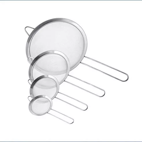 Colador Redondo de  Acero Inoxidable de 7 Pulgadas KING METAL SRS20