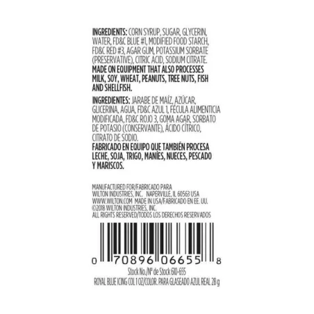 Colorante de Pasta de Color Royal Blue de 1 Onza WILTON 610-655