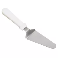 Espatula de Pastel de Acero Inoxidable con Puno Blanco. THUNDER SLPS027P