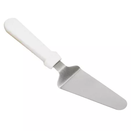 Espatula de Pastel de Acero Inoxidable con Puno Blanco. THUNDER SLPS027P