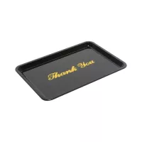 Bandeja Plastica para Propinas Color Negra, 4.5 x 6.5 Pulgadas THUNDER PLPT046BL