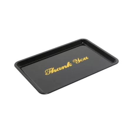 Bandeja Plastica para Propinas Color Negra, 4.5 x 6.5 Pulgadas THUNDER PLPT046BL