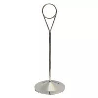 Porta Numero de Anillo de Acero Inoxidable con Base Plana de 8 Pulgadas KING METAL MCR01