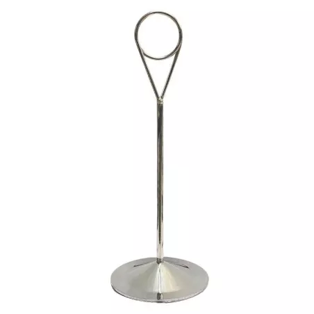 Porta Numero de Anillo de Acero Inoxidable con Base Plana de 8 Pulgadas KING METAL MCR01