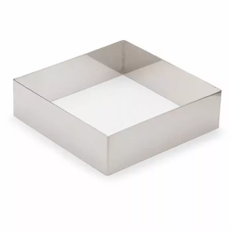 Aro Cuadrado de Acero Inoxidable de 10 x 10 x 4 Centimetros KING METAL CRSQ3