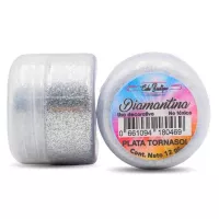 Diamantina Comestible Color Plata Tornasol, 8 Gramos CHERRY AND CAKE DNTX32