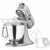 Batidora Artisan K150 de 5 Quartos de Color Plateado KITCHEN AID KSM150PSCU
