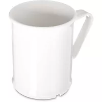 Taza Blanca de Policarbonato de 9.6 Onzas  CARLISLE PCD79602