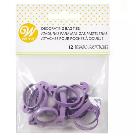 Lazos para  Amarrar las Bolsas de Glaseado, 12 Unidades. WILTON 417-173