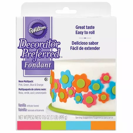 Pasta Fondant de Colores Neon, 1.1 Libra WILTON 710-2312