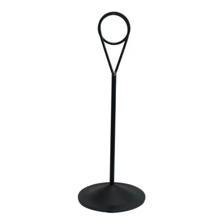 Porta Numero con  Anillo de Color Negro con Base Plana de 8 Pulgadas KING METAL MCR01PBLK