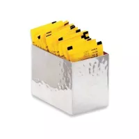 Contenedor de Paquetes de Azucar de  Acero Inoxidable de 2.75 x 2 x 2.1 Pulgadas KING METAL SPHH75
