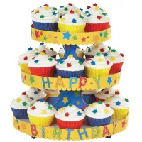 Soporte para Cupcakes Blanco, 3 Niveles, 24 Cavidades. WILTON 1512-127 2