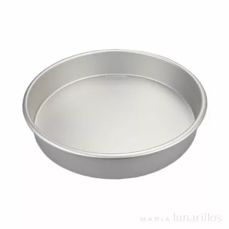 Molde Redondo de Aluminio de 25 x 5 Centimetros / 10 x 2 Pulgadas KING METAL CPR102