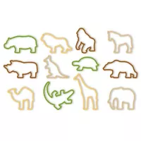 Cortador para Galletas con Diseno de Zoologico, Set de 12 Unidades TESCOMA 630930