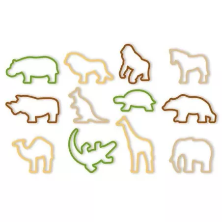 Cortador para Galletas con Diseno de Zoologico, Set de 12 Unidades TESCOMA 630930