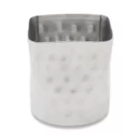 Recipiente con  Acabado Martillado para Papas Fritas de 3-5/16 Pulgadas KING METAL FFSQ85H