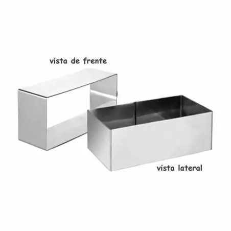 Aro Rectangular para Queque de 7 x 5 x 4 Centimetros KING METAL CRRT1