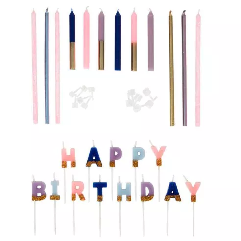 Candelas para Cumpleanos, Set 25 Piezas WILTON 2811-0-0033