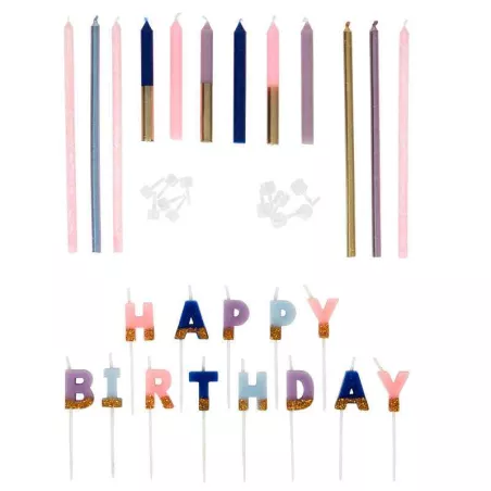Candelas para Cumpleanos, Set 25 Piezas WILTON 2811-0-0033