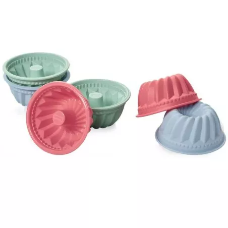 Molde de Silicon en Forma de Chimenea Mini, Diseno Flexiform, Set de 6 Unidades LURCH 00083018