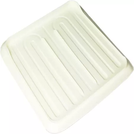 Tapete Escurridor Plastico para Platos de 45.7 x 37.3 Centimetros RUBBERMAID FG1182MAWHT