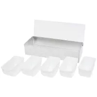 Porta Condimentos de Acero Inoxidable con 5 Compartimientos THUNDER SLCN005 2