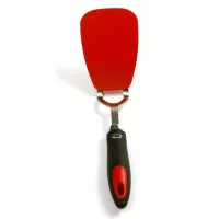 Espatula Volteable de Nylon y de Acero Inoxidable, Color Rojo, 12 Pulgadas, Grip-EZ. NORPRO 1416R 2