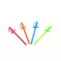 Palillos Plasticos de Forma de Espada de 3.5 Pulgadas de 500 Unidades THUNDER PLTP050S