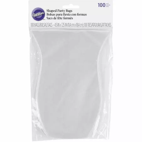 Bolsas de Fiesta con Forma Transparente, 100 Unidades WILTON 1912-1112