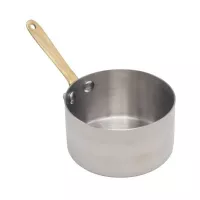 Olla Salsera Mini Laton de Acero Inoxidable con Mango de 9 x 5 Centimetros KING METAL SPM90B