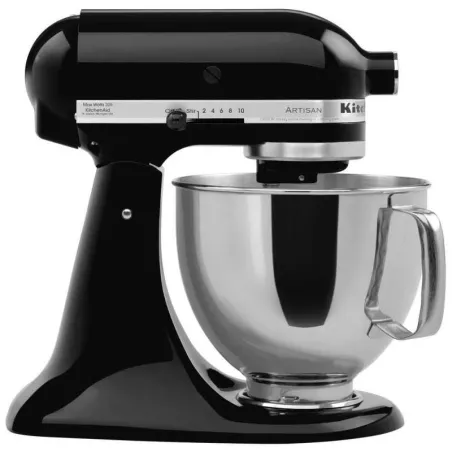 Batidora Artisan K150 de 5 Quartos Color Negro KITCHEN AID KSM150PSOB