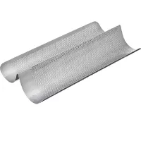 Molde para Pan con Forma de Canoa Perforada, 2 Canaletas TIPS CANOA#2