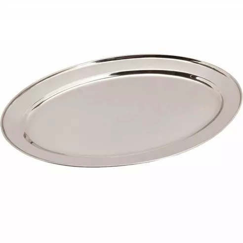 Platon Ovalado de Acero Inoxidable de 26 Pulgadas KING METAL OP65