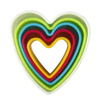 Cortador de Corazon para Galletas, Set de 5 Unidades MASTER CHEF 0760818