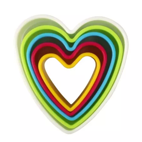 Cortador de Corazon para Galletas, Set de 5 Unidades MASTER CHEF 0760818