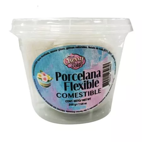 Porcelana Flexible de 200 Gramos CHERRY AND CAKE POFLEX-01