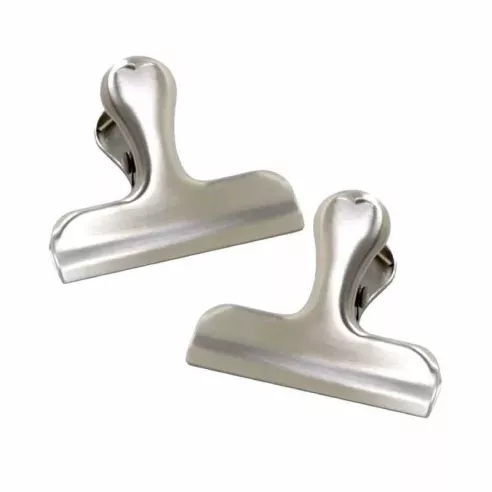 Clip Sujetador para Bolsas Multiuso de Acero Inoxidable, Set de 2 Unidades NORPRO 168