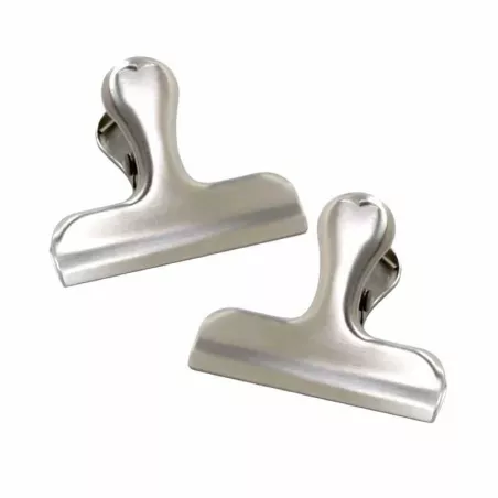 Clip Sujetador para Bolsas Multiuso de Acero Inoxidable, Set de 2 Unidades NORPRO 168