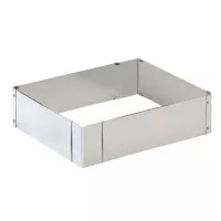 Aro Rectangular para Queque de 7 x 5 x 4 Centimetros KING METAL CRRT1 2