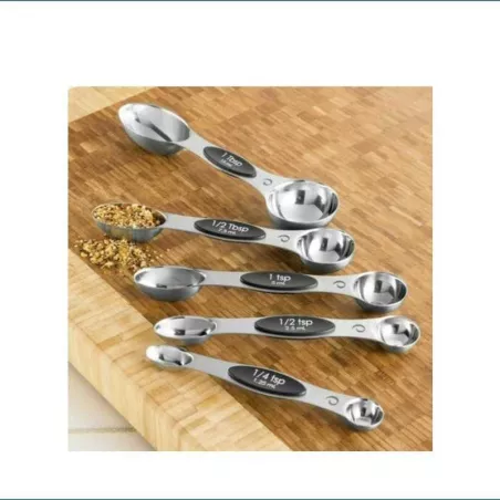Cucharas Magneticas de Medir de  Acero Inoxidable, Set de 5 Unidades PROGRESSIVE GT-3469