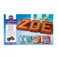 Juego de Moldes Personalizado en  Numeros y Letras WILTON 2105-0801
