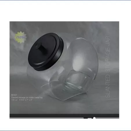 Frasco Vidrio Tapa Metal Negra Mate 135 Oz. GRANT HOWARD 59107