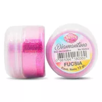 Diamantina Comestible Fucsia de 12 Gramos CHERRY AND CAKE DNTX21