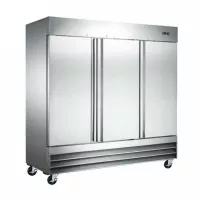 Refrigerador Comercial de 3 Puertas Solidas de Acero Inoxidable de 110V / 60 Hz U-STAR ND-CFD-3RR-E-HC