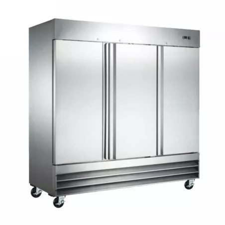 Refrigerador Comercial de 3 Puertas Solidas de Acero Inoxidable de 110V / 60 Hz U-STAR ND-CFD-3RR-E-HC